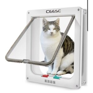 Ceesc Magnetic Pet Door for Cats Size‎ XL New